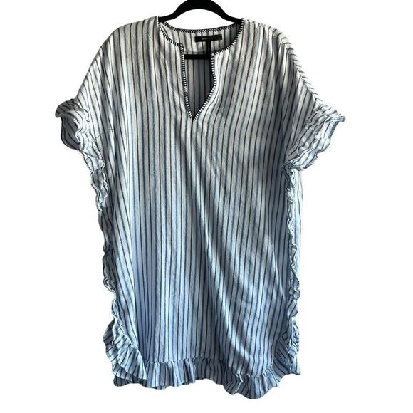 BCBGMaxAzria Women's Blue & White Striped Dress - Picture 1 of 8